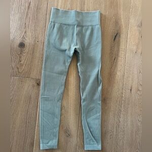 Green and Blue Seamless High-Waist Leggings